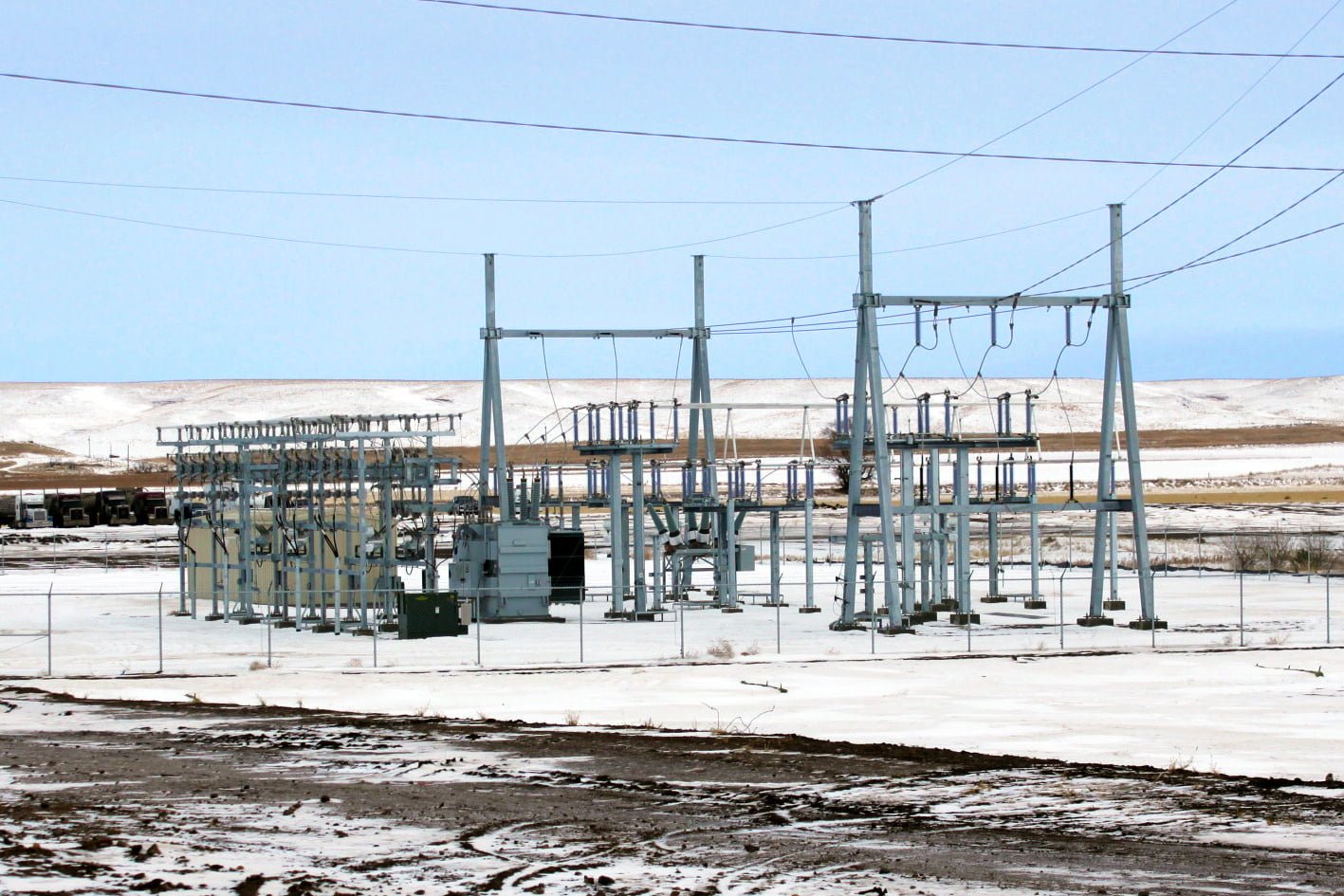 Mountrail-Williams Substation in winter
